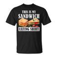 サンドイッチ服 This Is Myandwich Eating Tシャツ
