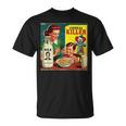 シリアルシリアルキラー音声しゃれミッドセンチュリー広告ユーモア Tシャツ