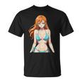 セクシー ワイフ ビーチ アニメ 女の子 日本語 Tシャツ