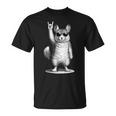 チンチラ ロックミュージック レトロ ヴィンテージ ペット愛好家 Tシャツ