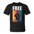 パレスチナ人のためのフリーパレスチナのレトロなビンテージデザイン 長袖tシャツ Tシャツ