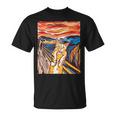 ファニー タビーキャット 絵画 ムンクの叫び パロディ Tシャツ