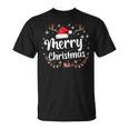 メリークリスマスライト サンタハット クリスマス ファミリー 男性 女性 キッズ Tシャツ
