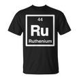ルテニウム Ru 元素周期表 サイエンスギフト Tシャツ
