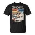 レトロ スキー クールシュベル フランス フランス スキー リゾート 楽しい Tシャツ