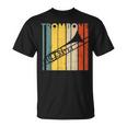 レトロトロンボーン I マーチングバンド I 吹奏楽部 I トロンボーン Tシャツ