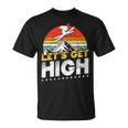レトロヴィンテージスキー Let's Get High 長袖tシャツ Tシャツ