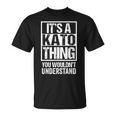 加藤苗字名字 A Kato Thing You Wouldn't Understand Family Name Tシャツ