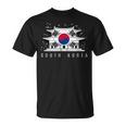 愛国的な韓国国旗ジャージーtシャツ 韓国製 Tシャツ