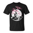 桜と月と富士山のtシャツ 春 花見 和柄 和風 和 メンズ レディース キッズ 水墨画 ギフト 服 サクラ Tシャツ