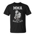 犬のmmaファイター フリーファイティングピットブル Tシャツ