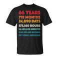 素晴らしい66歳の誕生日プレゼント 面白い レトロ 66歳の誕生日 Tシャツ