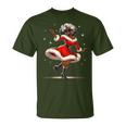 African Santa Wife Dancing African American Christmas T-Shirt