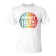 1975年1月以来絶対に素晴らしい男性と女性の誕生日。 Tシャツ