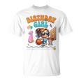 1歳の誕生日 バスケットボール 1歳 女の子 バスケットボール フープ ダンキング Tシャツ