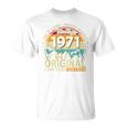 55歳 誕生日 男性女性intage 1971年1971年生まれ レトロデザインブランド Tシャツ