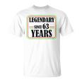 63歳の伝説、63歳の誕生日、ついに63歳 Tシャツ