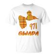 971 Gwada Idee Cadeau Guadeloupe Gwadlouptyle Madras T-Shirt