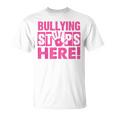 Bullyingtop Here ピンクシャツデー Tシャツ
