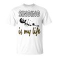 Cantante Cantante De Música Músico De Cantante Idea De Regalo Camiseta unisex