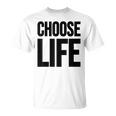 Choose Life 前面と背面の両面デザイン Tシャツ