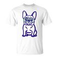 Cute French Bulldog Graphic With Glasses Pop Art Frenchie T-Shirt Cute French Bulldog Graphic With Glasses Pop Art Frenchie T-Shirt