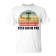 Disc Golf Shirts Men Best Dad By Par Flying Disc Golf T-Shirt