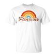 Florence Arizona Azintage Rainbow Rétro Années 70 T-Shirt