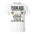 Fishing Tuna Bass Rod Fisherman Cool Dad Quote T-Shirt