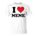 I Heart Nene 名 I Love パーソナライズ Tシャツ