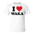 I Heart Waka ファーストネーム I Love パーソナライズ Tシャツ