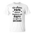 Hommeuper Papa Papy Qui Déchire Humour Retraité Papi Rigolo T-Shirt