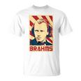 Johannes Brahms クラシック音楽の作曲家 レトロ調 Tシャツ