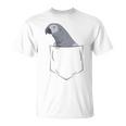 Oiseau Gris Du Gabon Dans Leac T-Shirt