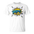 Pops &Uperhero Frescotile Fumetto Festa Del Papà Maglietta