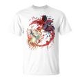 Rooster Cock Fight Chicken ノベルティ ファーマーズギフト Tシャツ