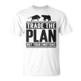 Trade The Plan Not Your Emotions デイトレーダー Trading 株式 証券取引所 Tシャツ
