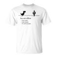You Are Offline Low Resolution Pixel Dinosaurcreen Tシャツ