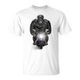 ゴリラ 動物 バイク ヘルメット Tシャツ