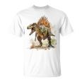 スピノサウルス 恐竜モチーフ イラスト スピノサウルス Tシャツ