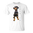 ドーベルマン シャツ ドーベルマン ピンシャー 犬 ママ お父さん 愛 ペット 子犬 Tシャツ
