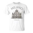 ミラノ イタリア ドゥオーモ 大聖堂 建築 イタリア Tシャツ