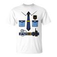 子供の男性の女性の警察官の衣装 Tシャツ