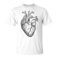 解剖学的に正しい人間の心臓tem Aorta Cardio Tシャツ