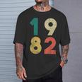 1982 デザイン レトロバースデーヴィンテージ 1982 Tシャツ 彼への贈り物