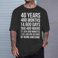 40歳の誕生日プレゼント 40歳用 Tシャツ 彼への贈り物