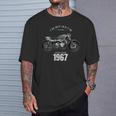 57 歳の誕生日男性オートバイ バイクに乗る人 1967 Tシャツ 彼への贈り物
