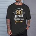 90歳 誕生日 お祝い 90歳 Tシャツ 彼への贈り物