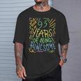 93 Years Of Being Awesome 93歳の誕生日 93歳 Tシャツ 彼への贈り物