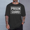 Agent Correctionnel Application De La Loi Prison Guard T-Shirt Cadeaux pour lui